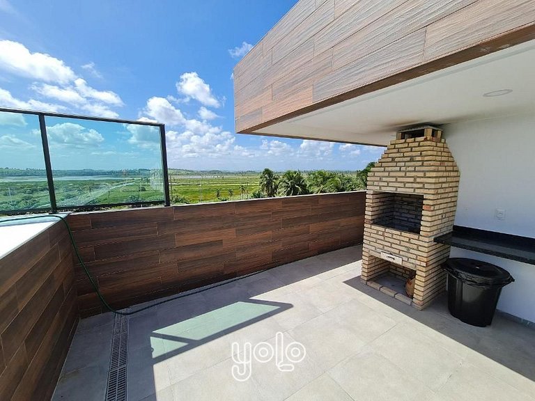 Porto Príncipe Flat Térreo jardim a 60m da Praia #06