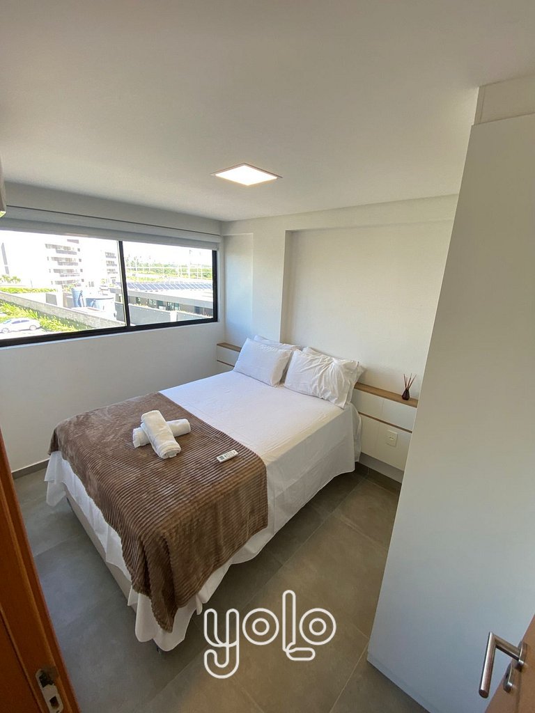 Flat 1 quarto a 450m da praia de Porto de Galinhas