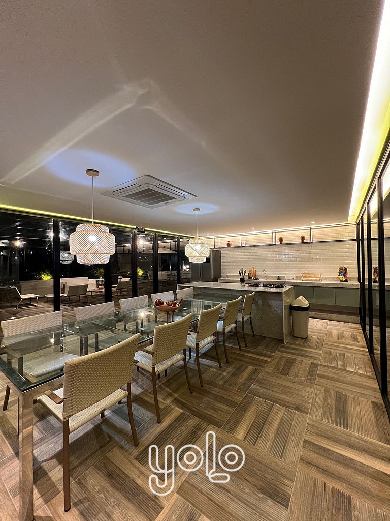 Flat a 100m da praia - mar de Campas em Tamandaré