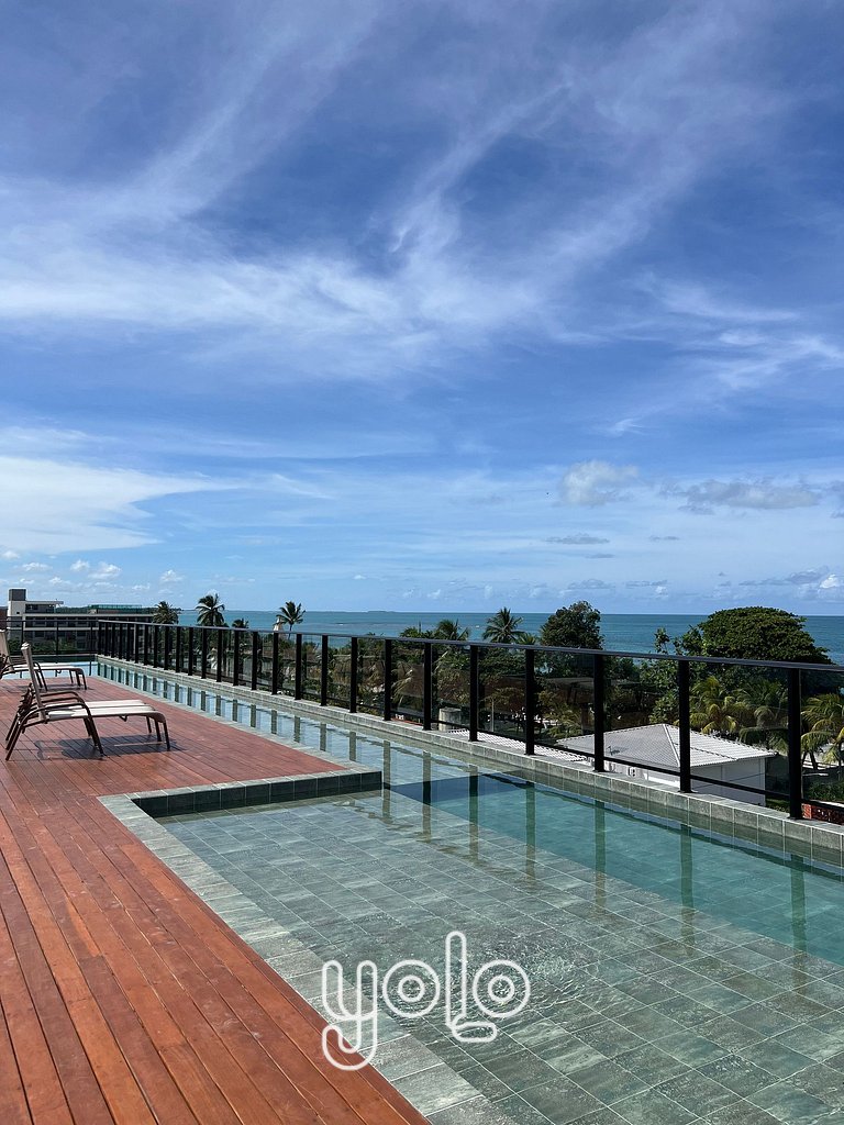 Flat a 100m da praia - mar de Campas em Tamandaré