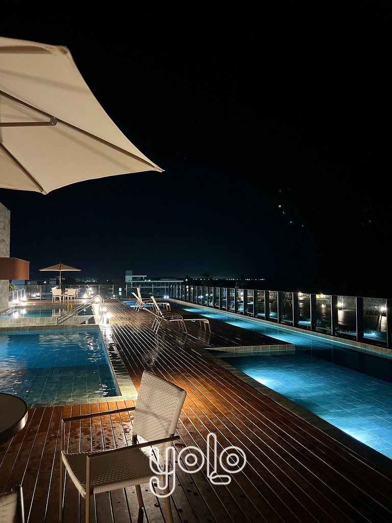 Flat com varanda - Mar de Campas - Tamandaré