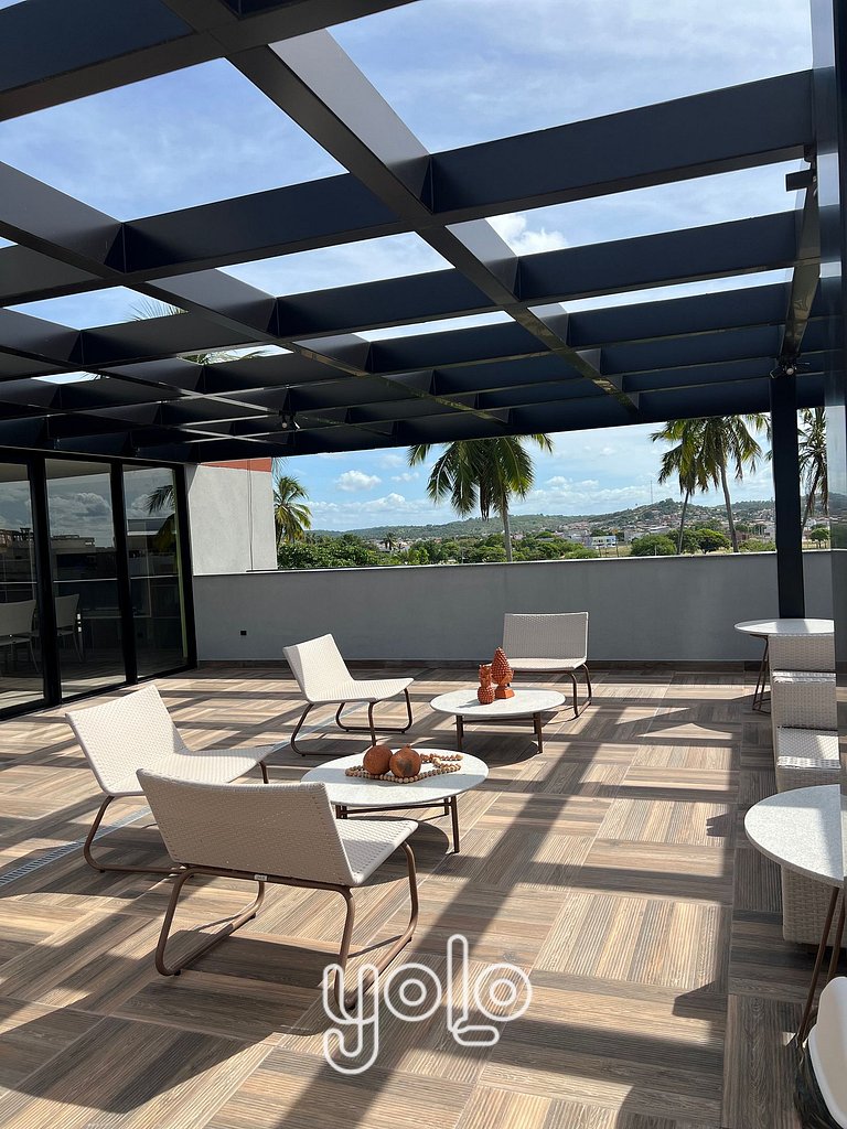 Flat com varanda - Mar de Campas - Tamandaré