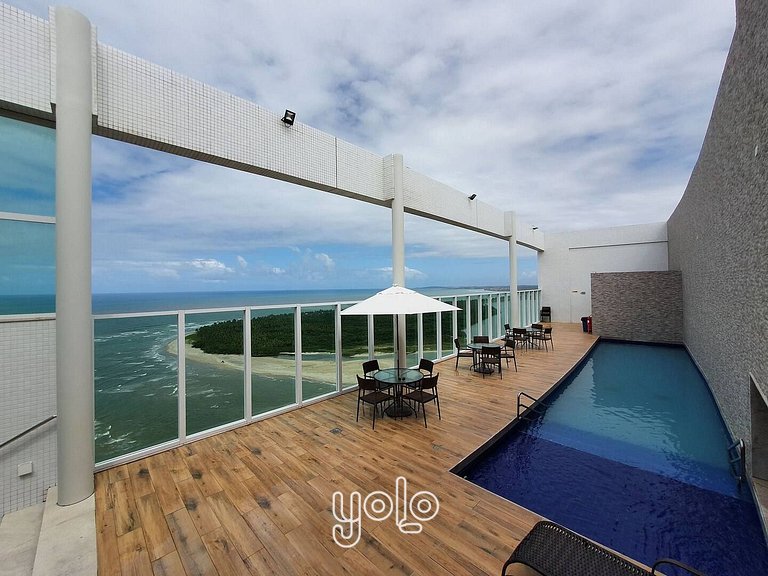 Flat com Vista Incrível no Marinas da Barra