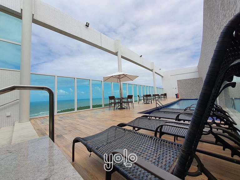 Flat com Vista Incrível no Marinas da Barra