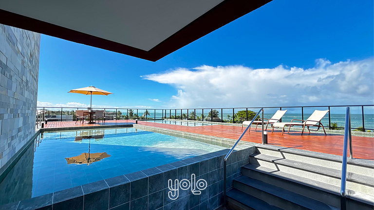 Flat a 100m da praia - mar de Campas em Tamandaré