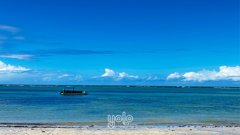 Flat a 100m da praia - mar de Campas em Tamandaré