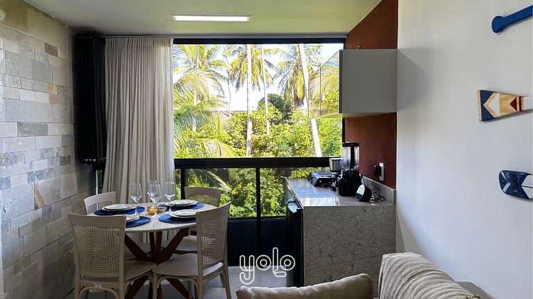 Flat com varanda - Mar de Campas - Tamandaré