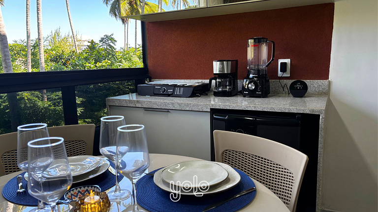 Flat com varanda - Mar de Campas - Tamandaré