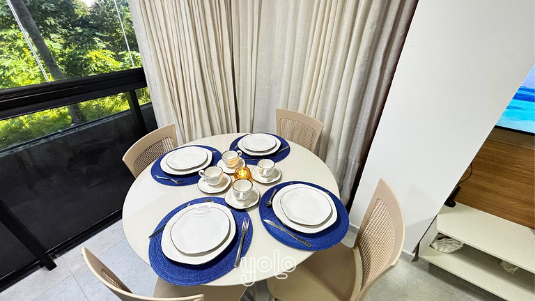 Flat com varanda - Mar de Campas - Tamandaré