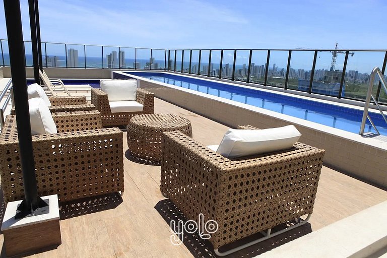 Beach Class Excelsior - Flat 1 quarto no Pina por Yolo