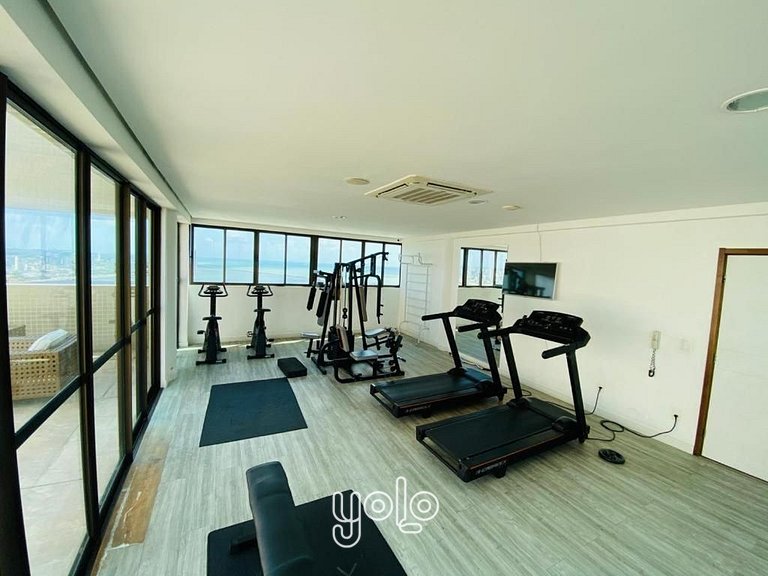 Beach Class Excelsior - Flat 2 quartos no Pina