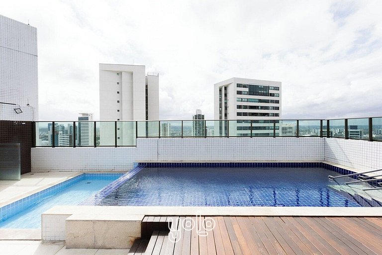 Beach Class Santa Maria - Flat 1 quarto em Boa Viagem por Yo