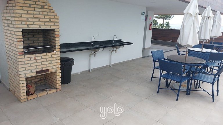 Porto Príncipe Flat Térreo jardim a 60m da Praia #06