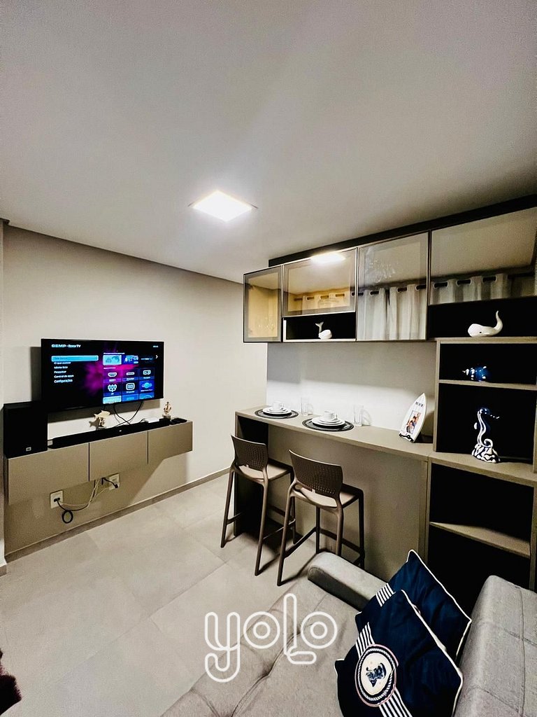 Porto Príncipe - Studio Térreo a 60m da Praia