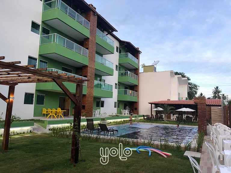 Privê Atalaia - Flat 3 quartos em Tamandaré por Yolo
