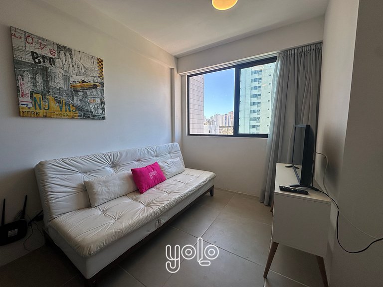 Beach Design Boa Viagem - Flat 1 quarto