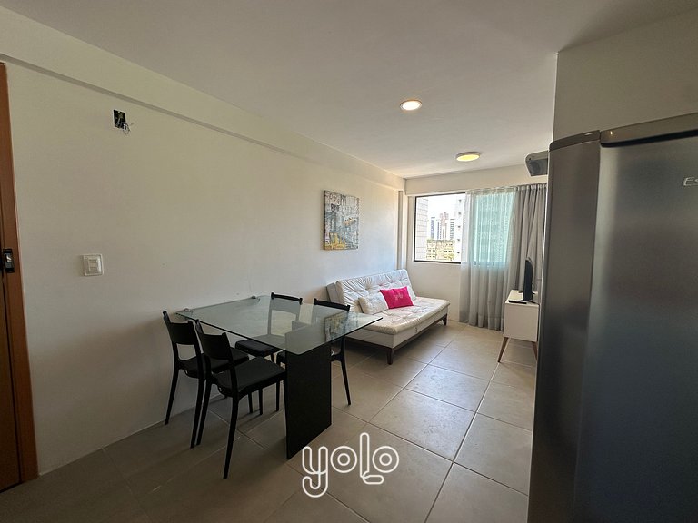 Beach Design Boa Viagem - Flat 1 quarto