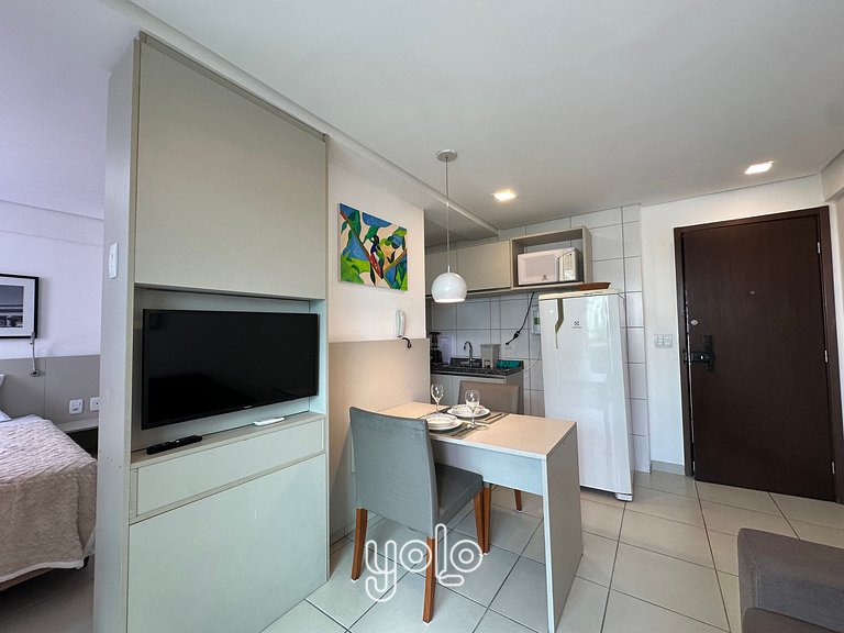 Beach Class Conselheiro - Flat 100m da praia #202