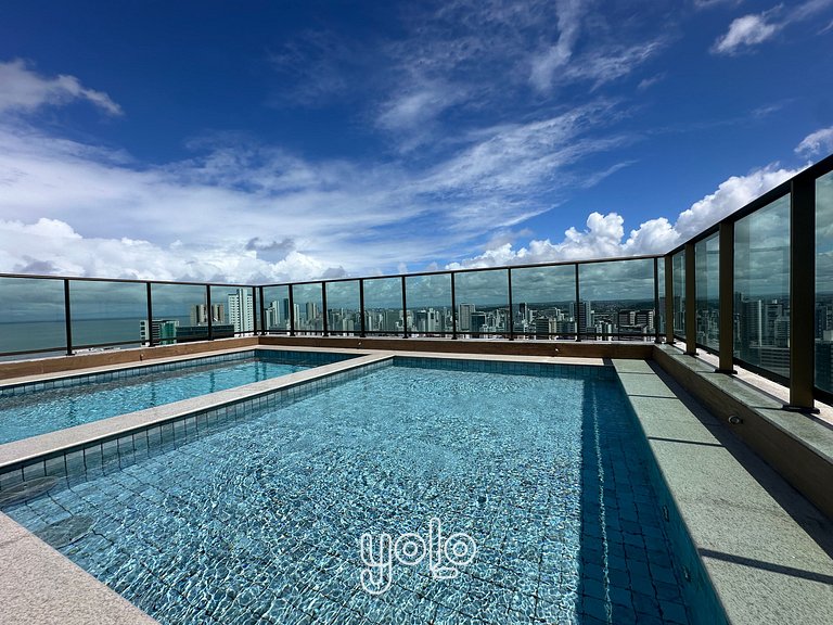 Beach Class Conselheiro - Flats a 100m da praia de Boa Viage