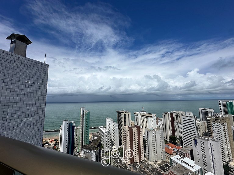 Beach Class Conselheiro - Flat 100m da praia #202