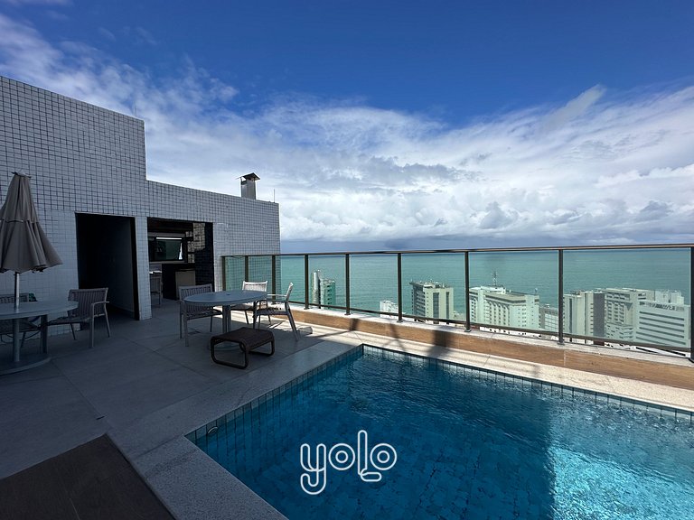 Beach Class Conselheiro - Flat 100m da praia #202