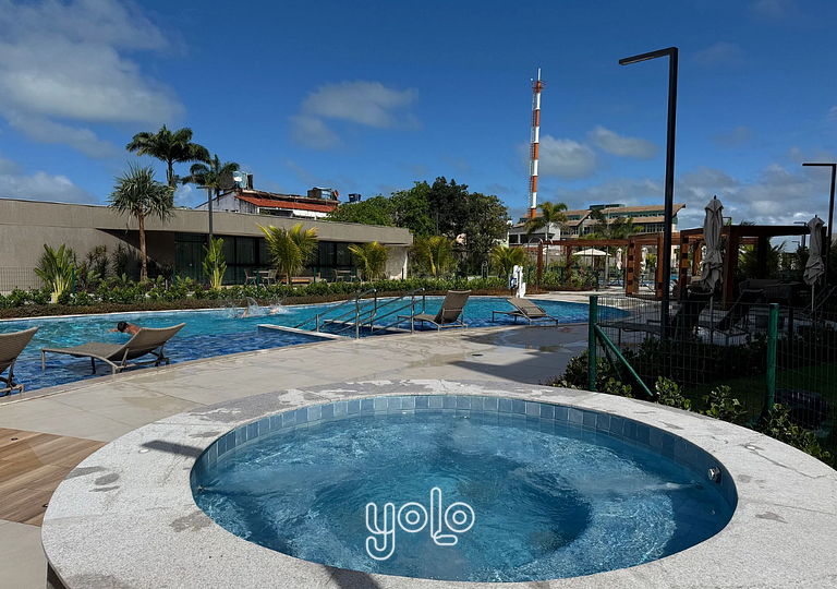 Beach Class Summer - Studio térreo vista piscina