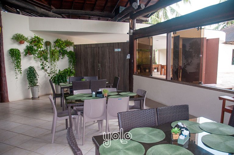 Flat 4 quartos no Nannai com Vista para Piscina
