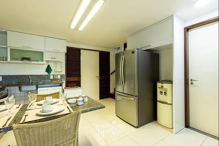 Flat 4 quartos no Nannai com Vista para Piscina