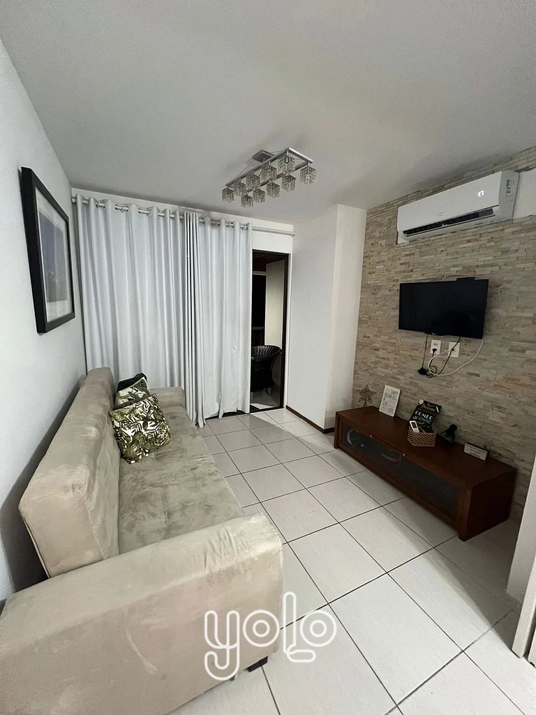 Apartamento no Nannai com Vista para a Piscina