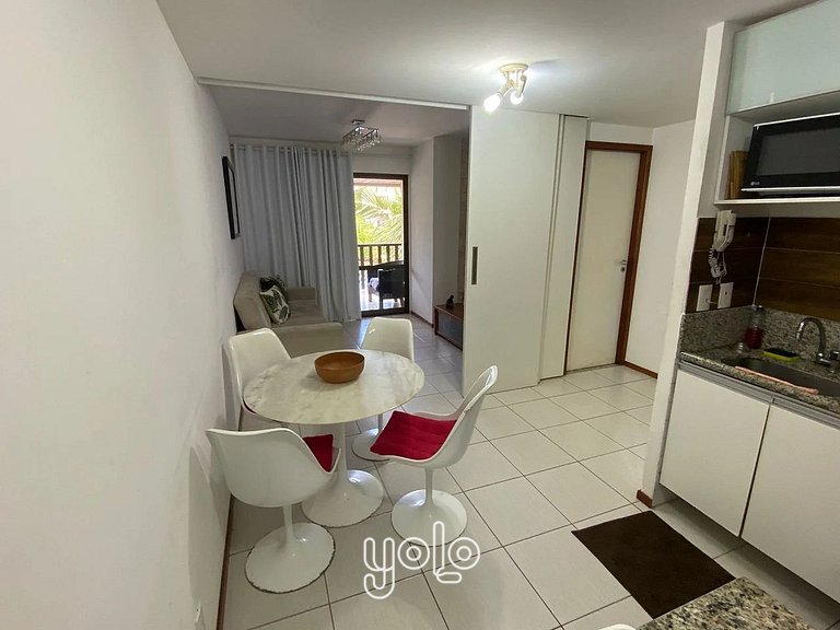 Apartamento no Nannai com Vista para a Piscina