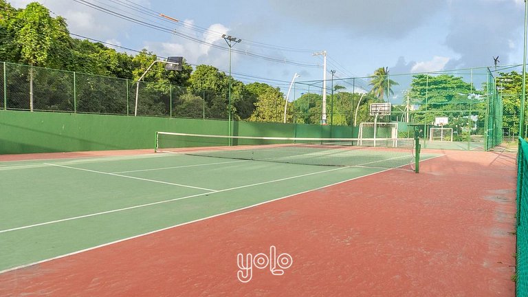 Flat 4 quartos no Nannai com Vista para Piscina