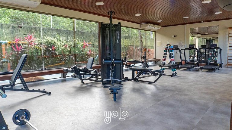 Flat 4 quartos no Nannai com Vista para Piscina