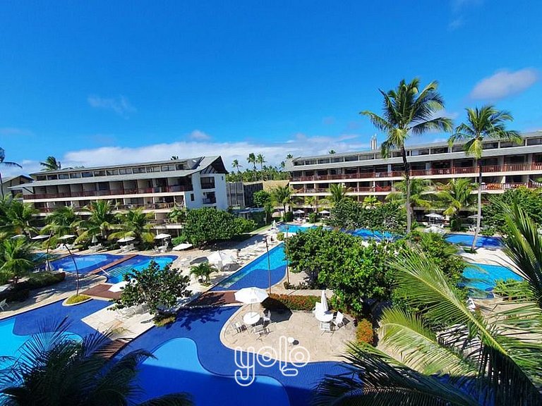Flat 4 quartos no Nannai com Vista para Piscina