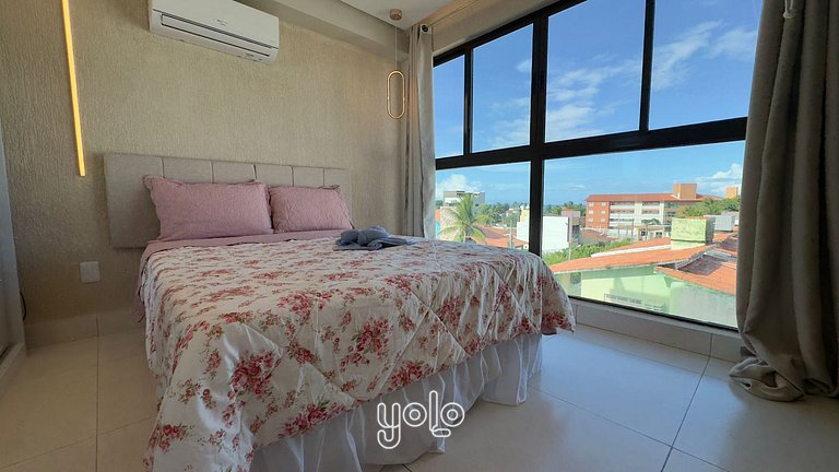 Makani Tamandaré - Flat 2 quartos a 100m da praia
