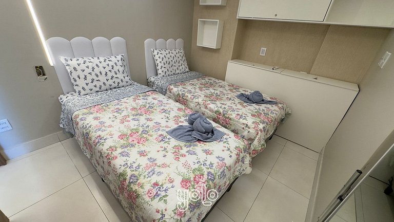 Makani Tamandaré - Flat 2 quartos a 100m da praia