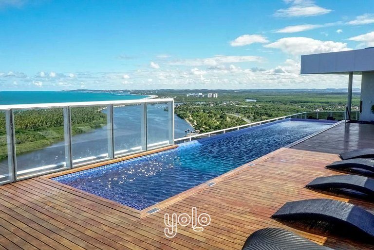 Flat com Vista Incrível em Barra de Jangada #404