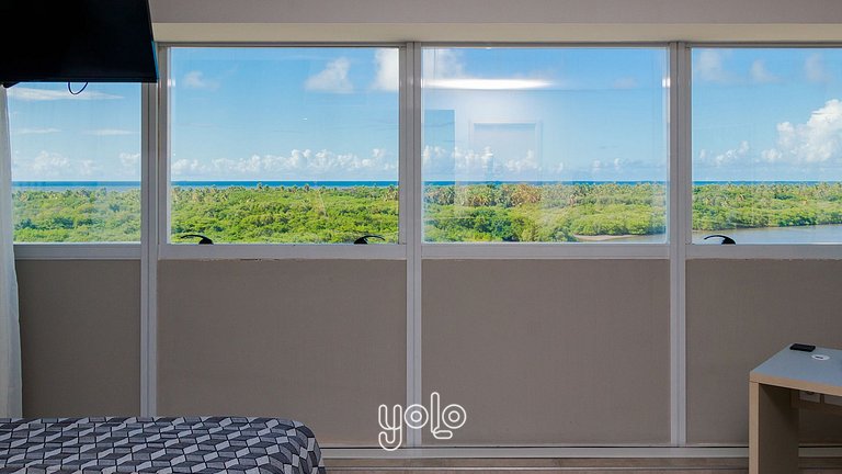 Flat com Vista Incrível em Barra de Jangada #404