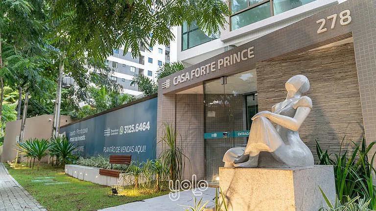 Casa Forte Prince - Flat a 500m do Shopping Plaza by Yolo