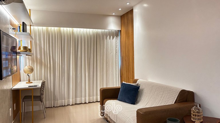Beach Class Hotels & Residence Flat 1 quarto #1409