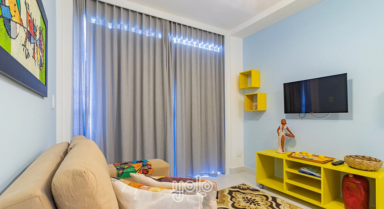 Villas do Atlântico - Flat 2 quartos 100m da Praia