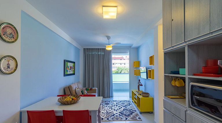 Villas do Atlântico - Flat 2 quartos 100m da Praia
