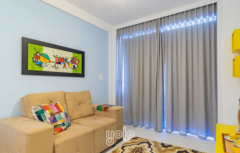 Villas do Atlântico - Flat 2 quartos 100m da Praia
