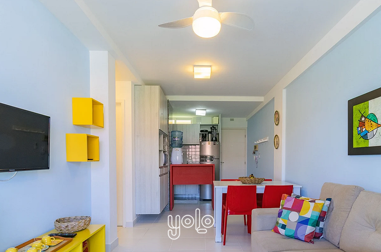 Villas do Atlântico - Flat 2 quartos 100m da Praia