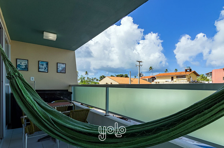 Villas do Atlântico - Flat 2 quartos 100m da Praia
