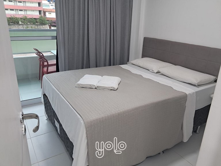 Villas do Atlântico - Flat 2 quartos 100m da Praia