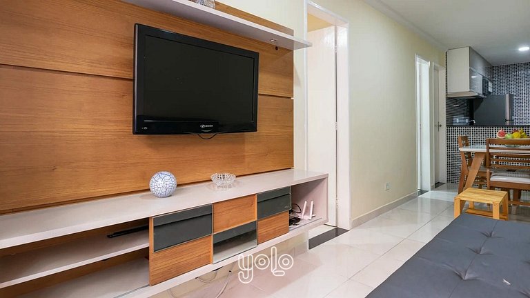 Edf Carcará - Flat 3 quartos a 100m da praia