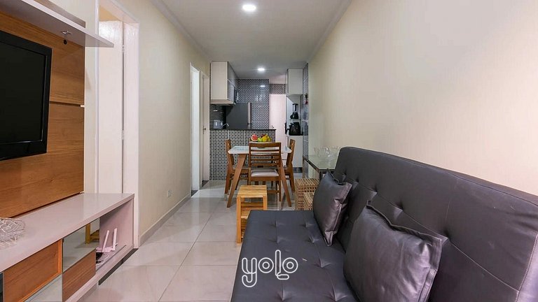 Edf Carcará - Flat 3 quartos a 100m da praia