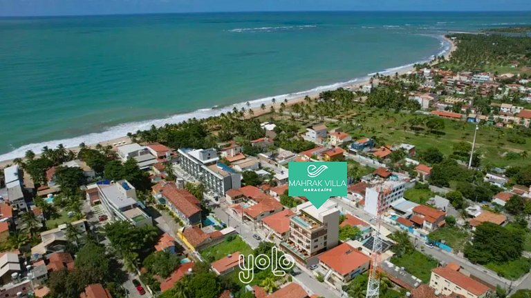 Maracaípe | 150m da Praia + Rooftop #302