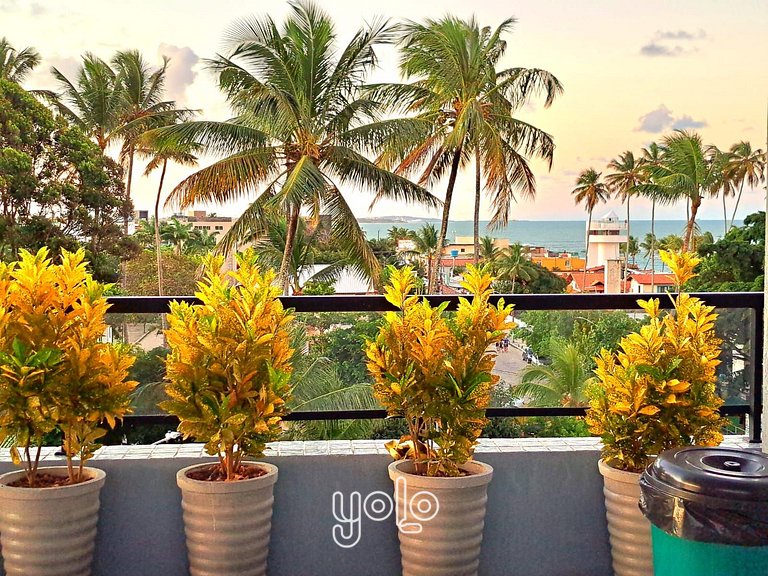 Flat 01 quarto no centro de Porto de Galinhas