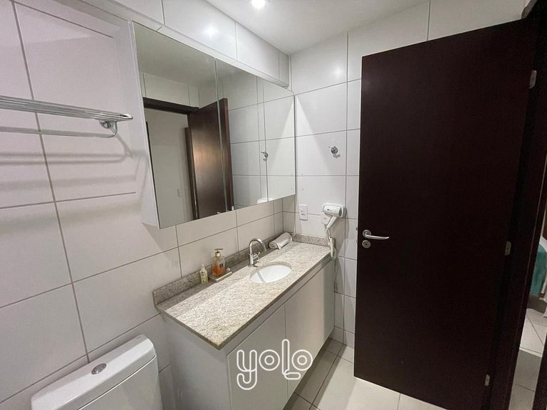 Beach Class Excelsior - Flat 2 quartos no Pina